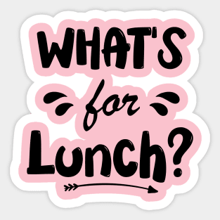 What's for Lunch Funny Lunch Lady Sticker